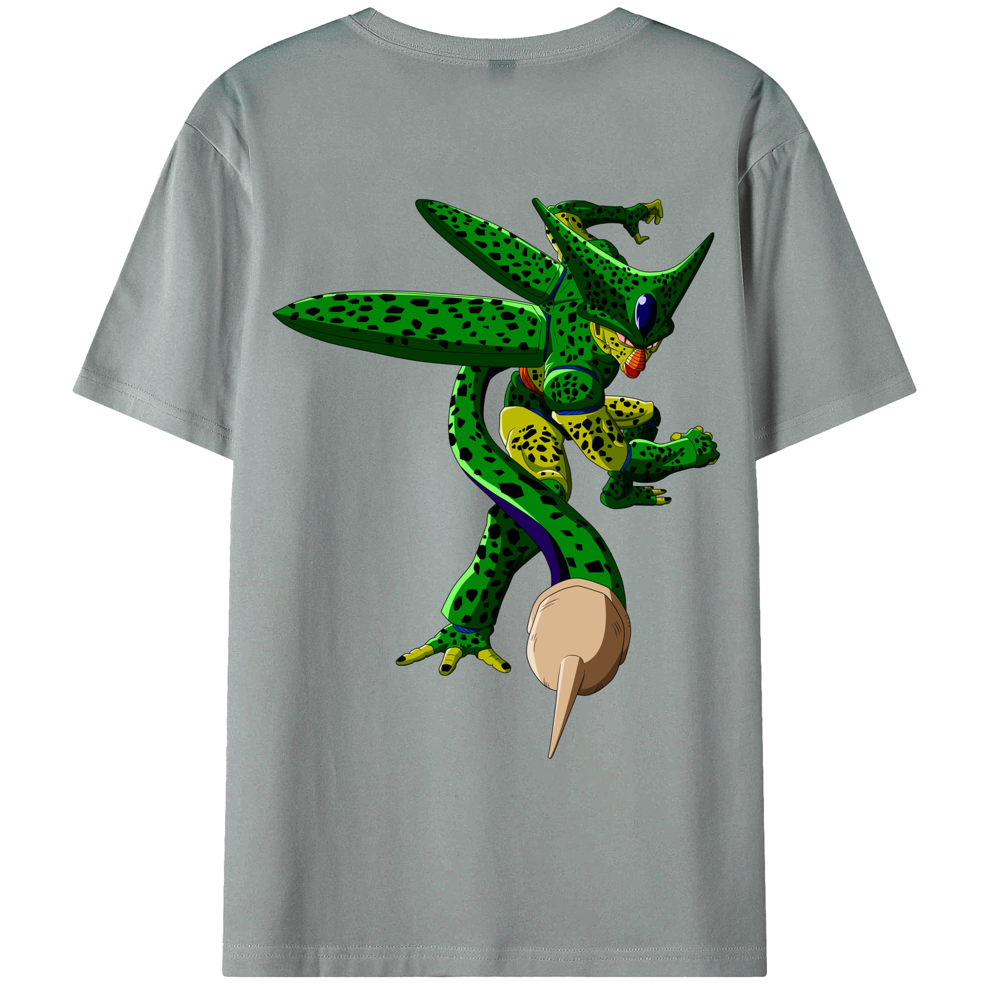 （画像用） ドラゴンボール セル DRAGON BALL Cell 綿100％ メンズ半袖Tシャツ（バックプリント） 通気性